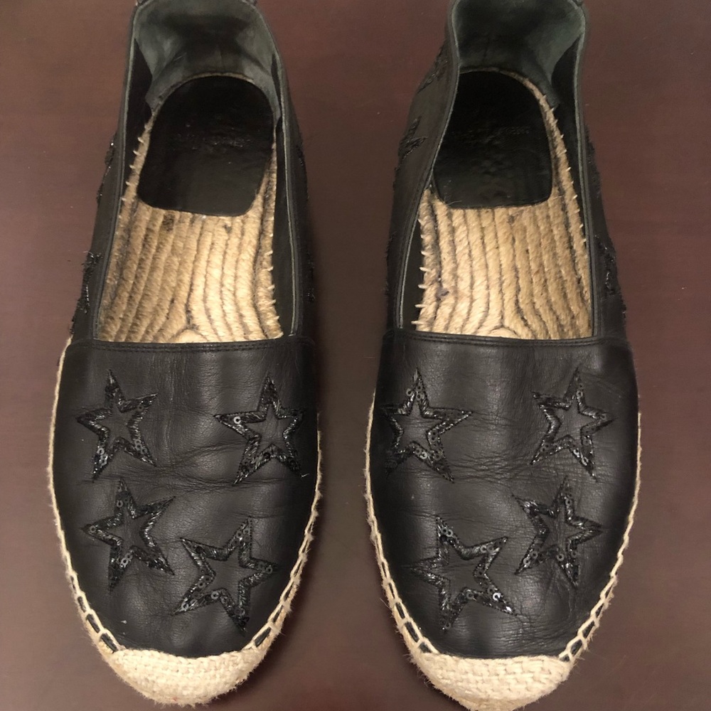 Saint Laurent black Leather espadrilles Size 36,5